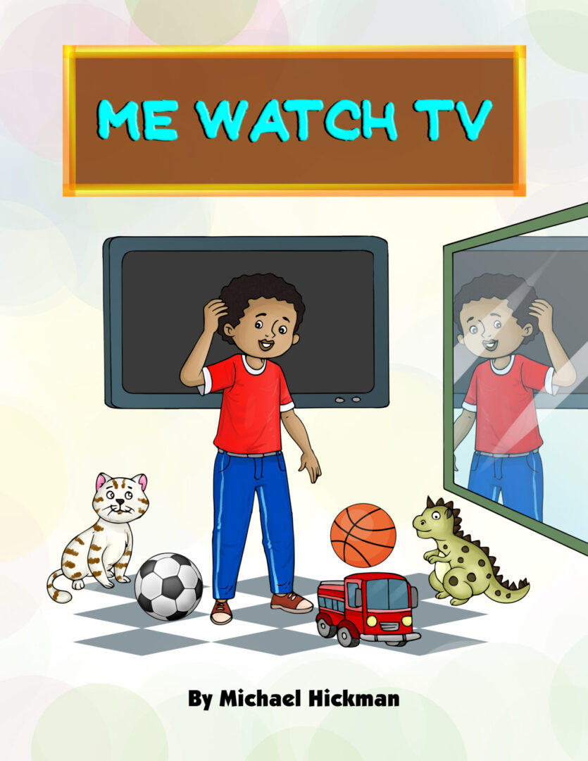 Cartoon image of me watch TV show
